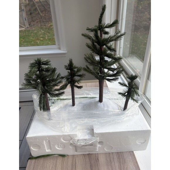 Dept 56 - Village Accessories - Fiber Optic Woods - Green Trees 56.52985 New - Picture 4 of 16